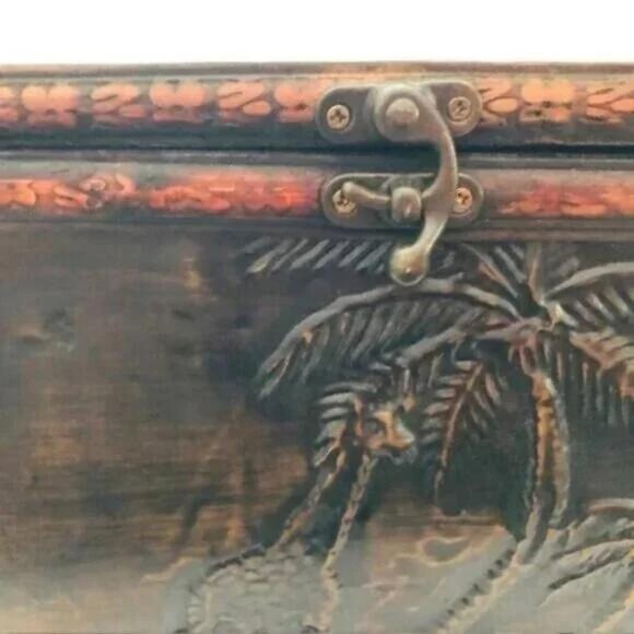 Vintage Wood & Rattan Handmade Purse - Rare - Picture 6 of 7